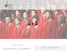 Tablet Screenshot of columbuschildrenschoir.org